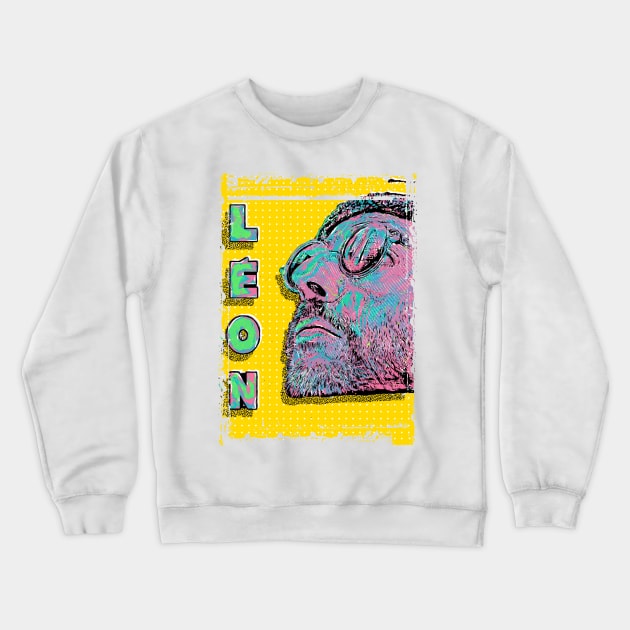 leon the pro retro art Crewneck Sweatshirt by PrintstaBee